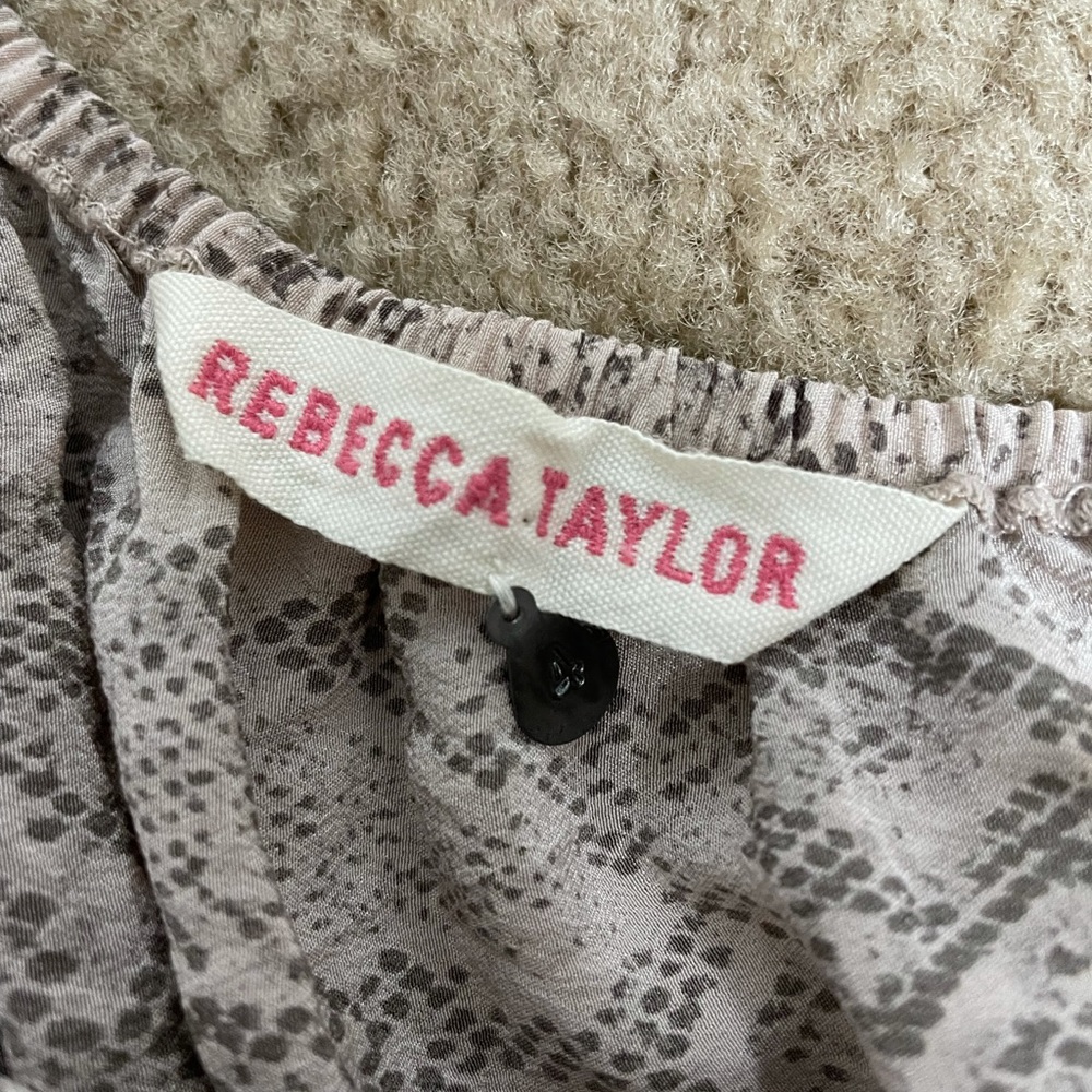Rebecca Taylor snake print 100% silk dress - Picture 2 of 4